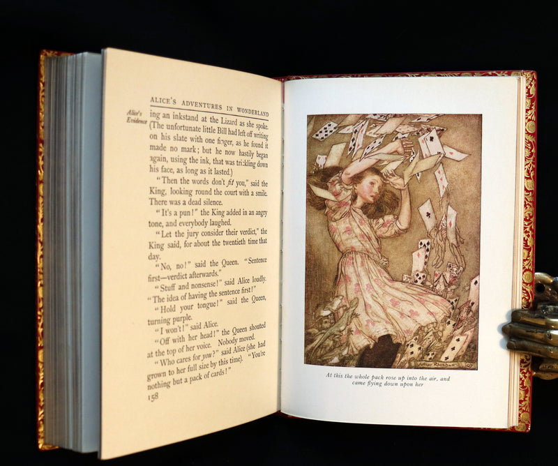 1950 Rare Bayntun Binding - Alice's Adventures in Wonderland illustrated by Arthur Rackham.