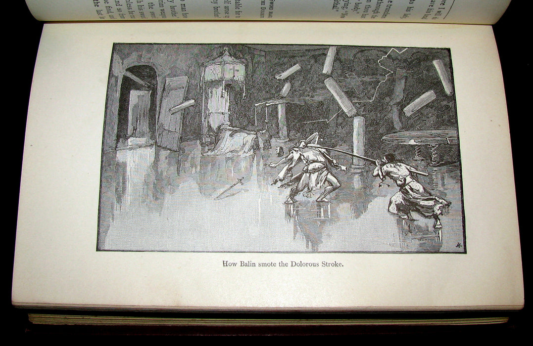 1895 Rare Book - The Boy's KING ARTHUR and of His Noble Knights of the Round Table illustrated.