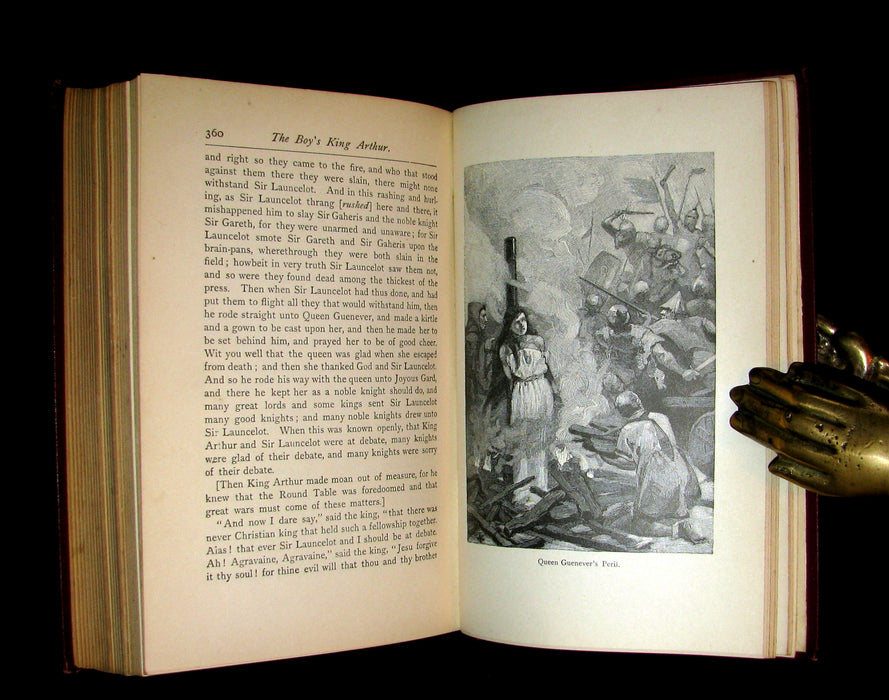 1895 Rare Book - The Boy's KING ARTHUR and of His Noble Knights of the Round Table illustrated.