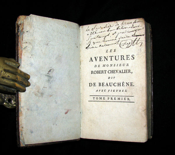 1780 Scarce French Book - The Adventures of Mr. Robert Chevalier De Beauchêne Captain of Flibustiers - Pirates in New France (Canada).
