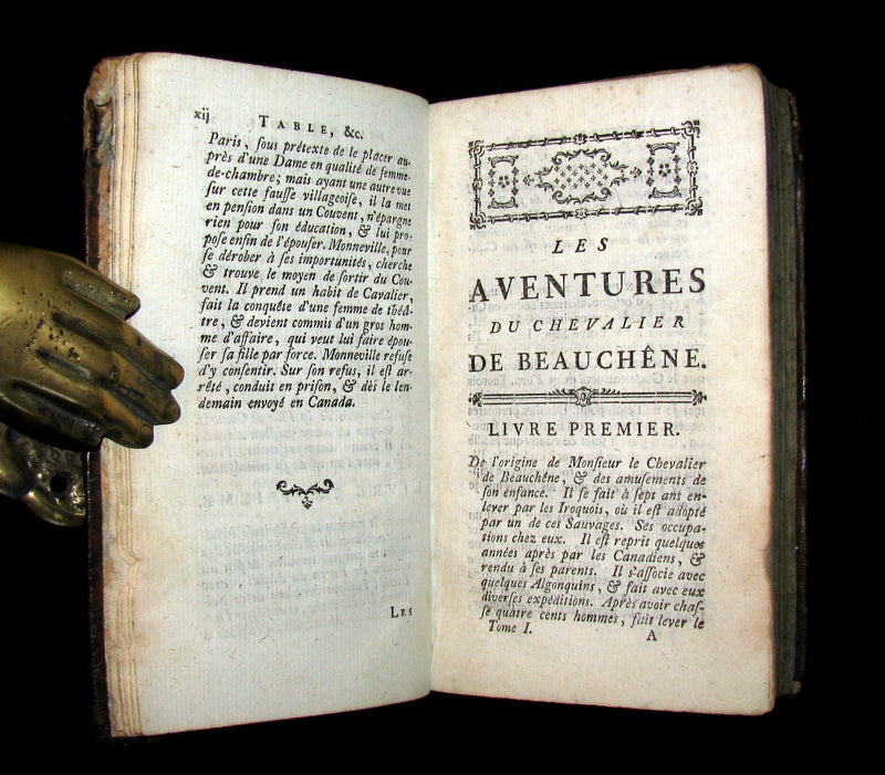 1780 Scarce French Book - The Adventures of Mr. Robert Chevalier De Beauchêne Captain of Flibustiers - Pirates in New France (Canada).