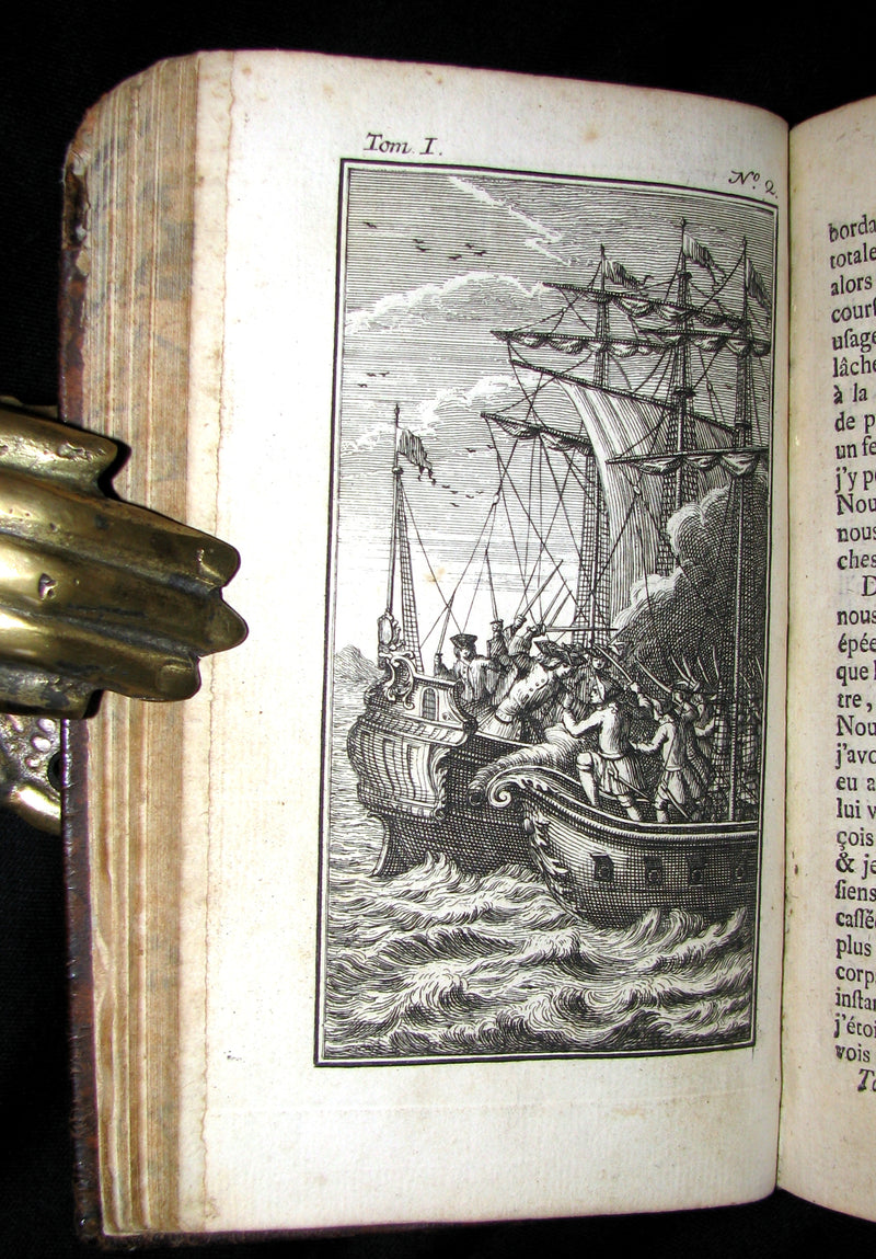 1780 Scarce French Book - The Adventures of Mr. Robert Chevalier De Beauchêne Captain of Flibustiers - Pirates in New France (Canada).