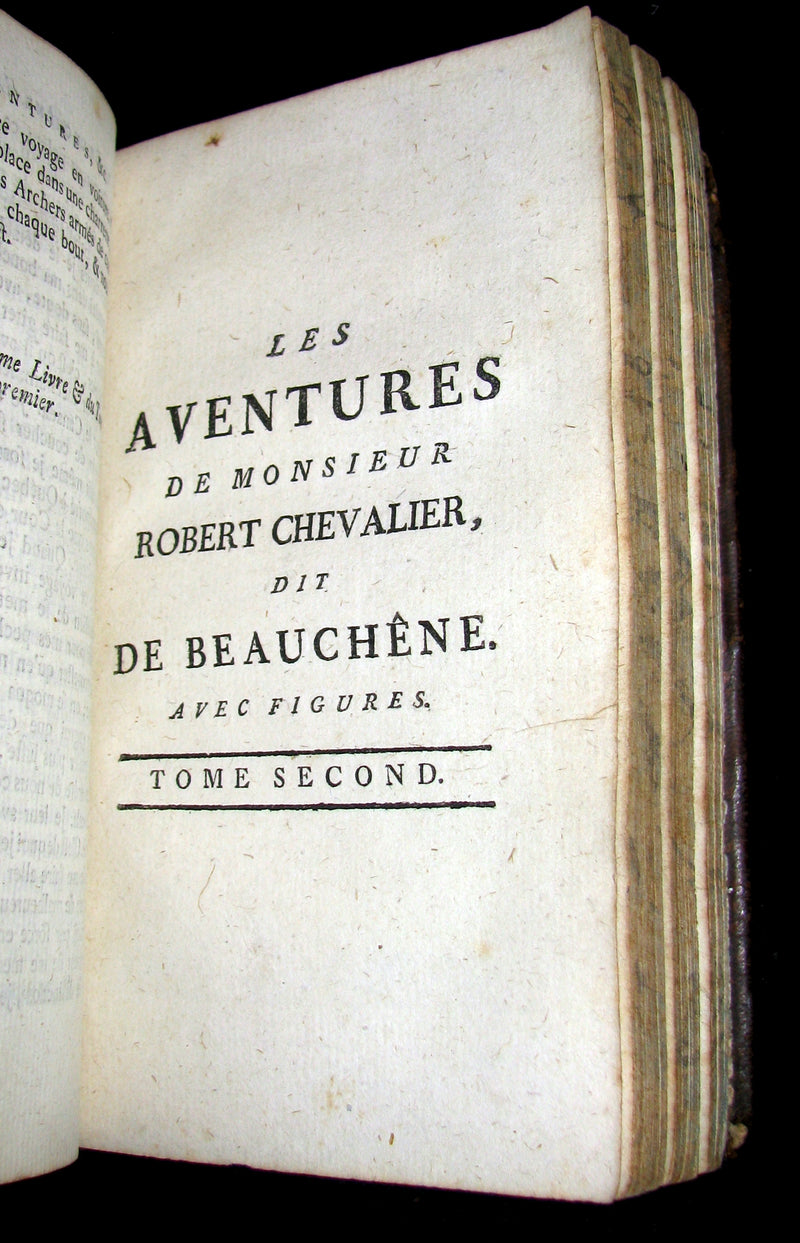 1780 Scarce French Book - The Adventures of Mr. Robert Chevalier De Beauchêne Captain of Flibustiers - Pirates in New France (Canada).
