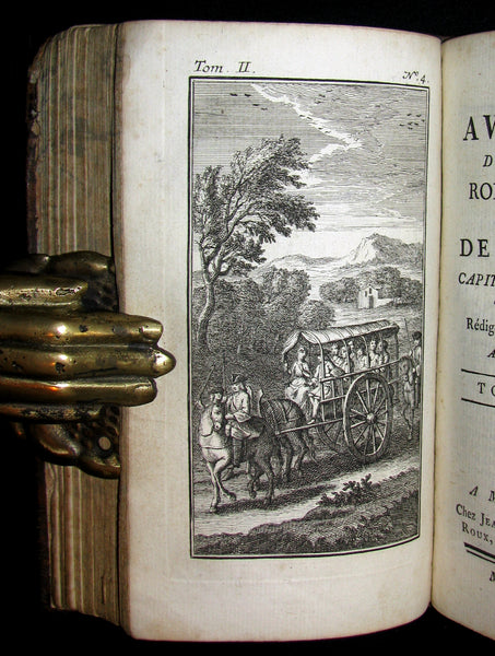1780 Scarce French Book - The Adventures of Mr. Robert Chevalier De Beauchêne Captain of Flibustiers - Pirates in New France (Canada).