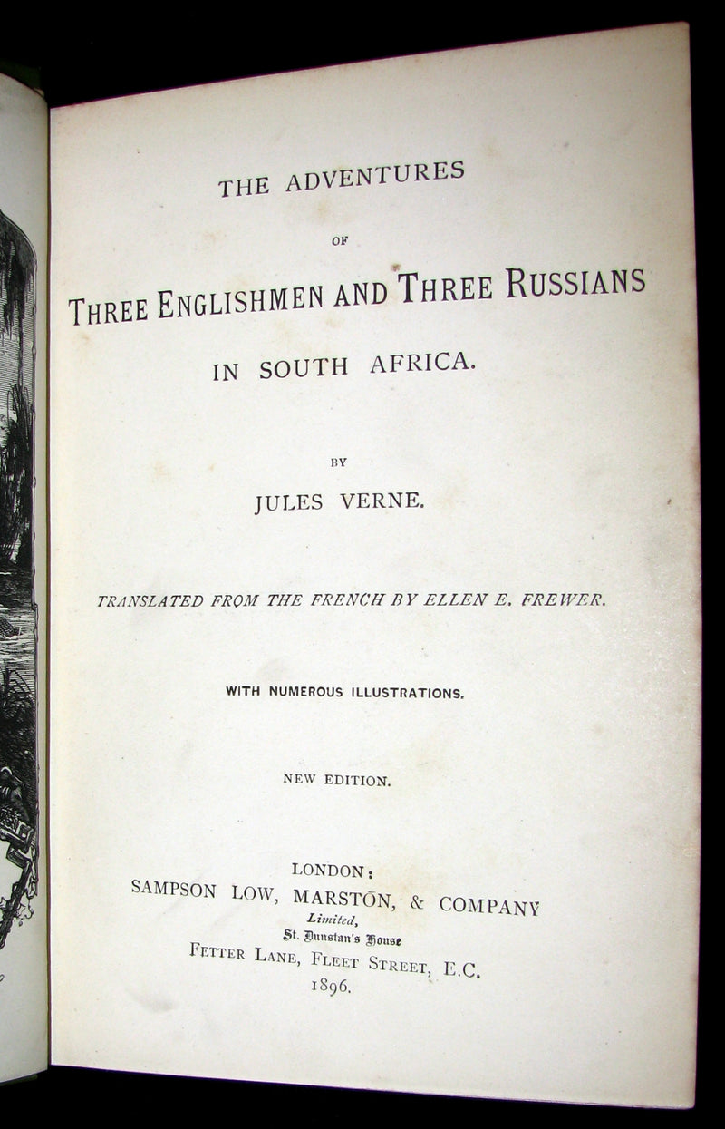1896 Jules Verne - Meridiana - Adventures of Three Englishmen and Three Russians in South Africa.