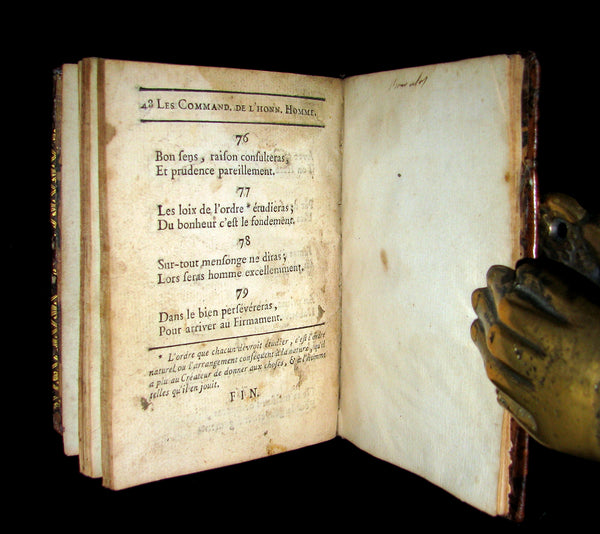 1778 Scarce French Book - Benjamin Franklin - The Way to Wealth - La Science Du Bonhomme Richard.