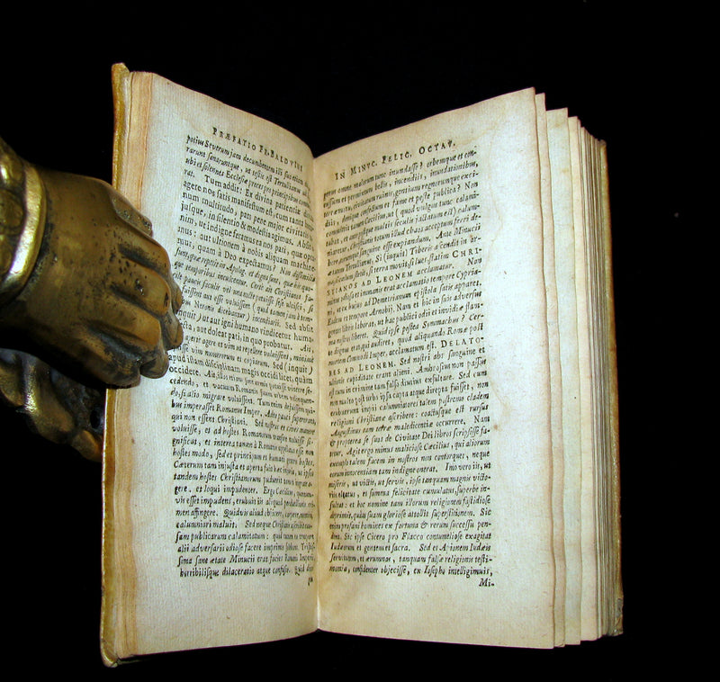 1645 Rare Latin Book - OCTAVIUS by Marcus Minucius Felix  & De Idolorum Vanitate by Cyprian.