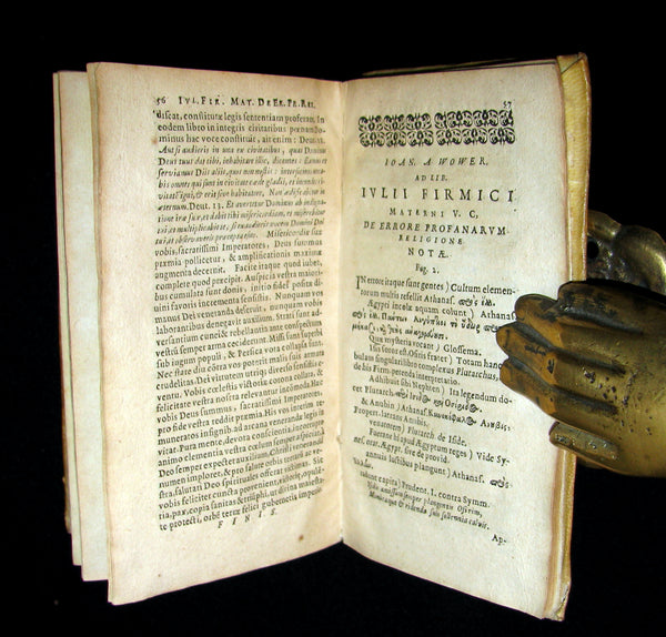 1645 Rare Latin Book - OCTAVIUS by Marcus Minucius Felix  & De Idolorum Vanitate by Cyprian.