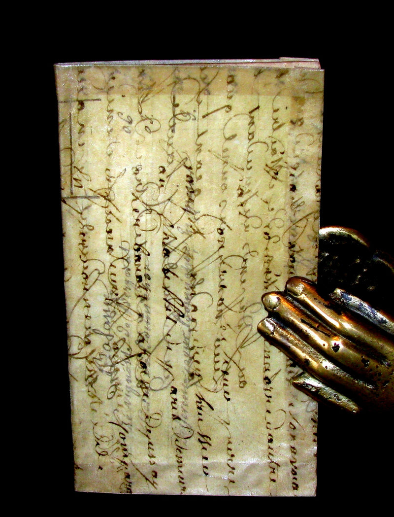 1697 Rare Italian Vellum Book - Il Marito Confuso - Georges Dandin or the Confounded Husband by MOLIERE.