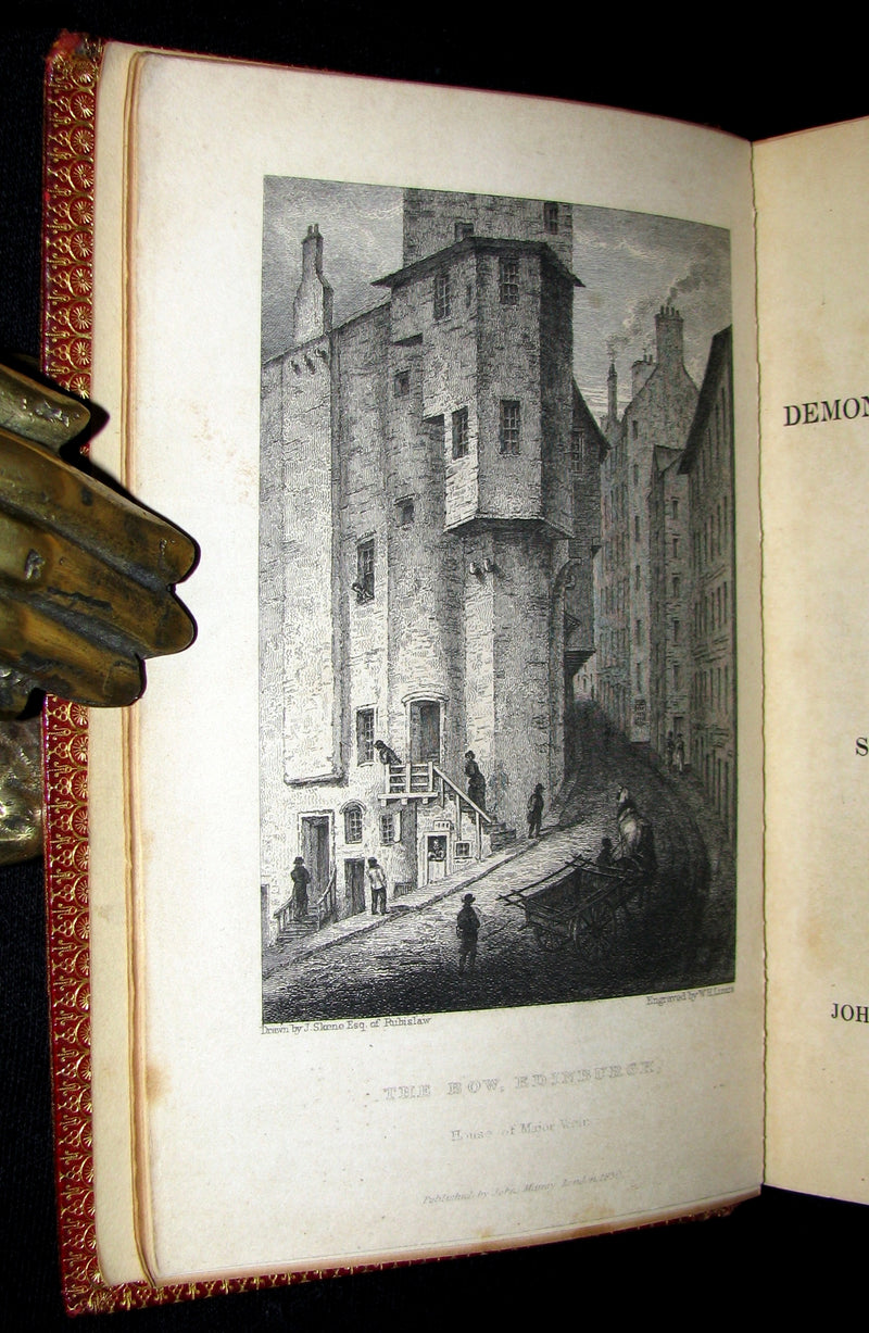 1830 1stED Color Illustrated - binding by Riviere - Letters on Demonology & Witchcraft by Walter Scott.