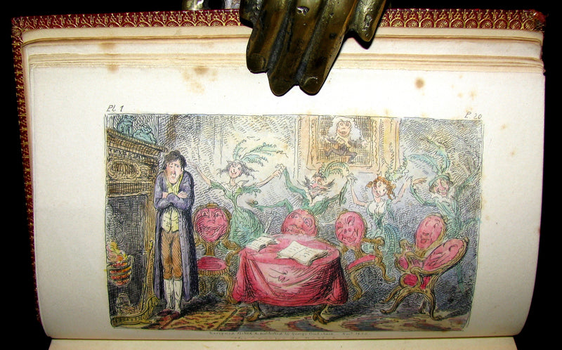 1830 1stED Color Illustrated - binding by Riviere - Letters on Demonology & Witchcraft by Walter Scott.