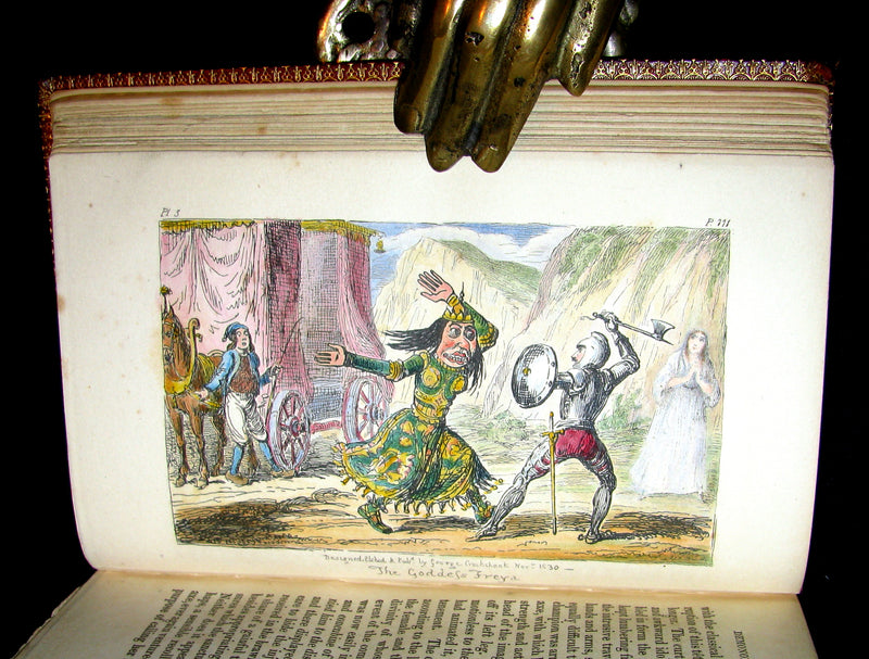 1830 1stED Color Illustrated - binding by Riviere - Letters on Demonology & Witchcraft by Walter Scott.
