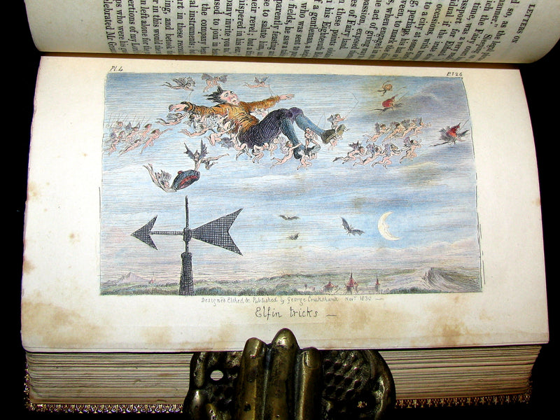 1830 1stED Color Illustrated - binding by Riviere - Letters on Demonology & Witchcraft by Walter Scott.