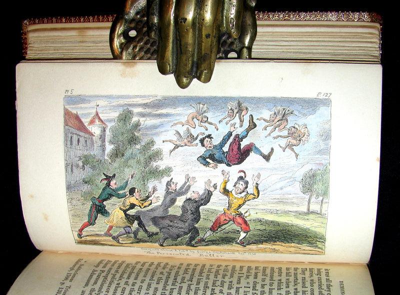 1830 1stED Color Illustrated - binding by Riviere - Letters on Demonology & Witchcraft by Walter Scott.