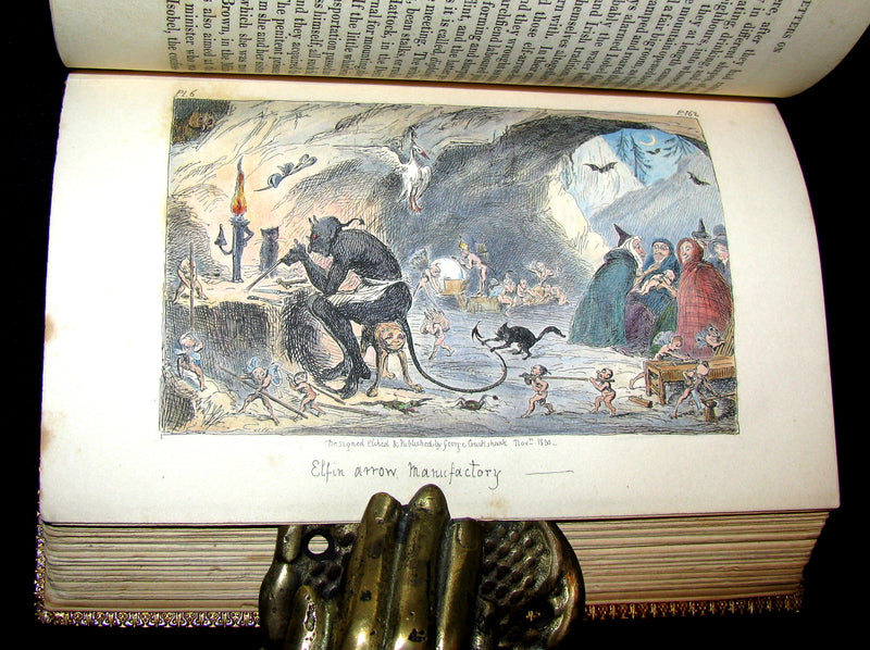 1830 1stED Color Illustrated - binding by Riviere - Letters on Demonology & Witchcraft by Walter Scott.