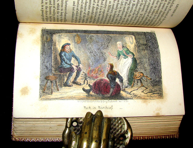 1830 1stED Color Illustrated - binding by Riviere - Letters on Demonology & Witchcraft by Walter Scott.