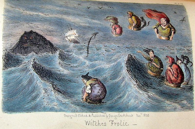 1830 1stED Color Illustrated - binding by Riviere - Letters on Demonology & Witchcraft by Walter Scott.