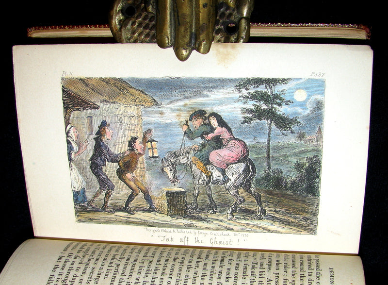 1830 1stED Color Illustrated - binding by Riviere - Letters on Demonology & Witchcraft by Walter Scott.