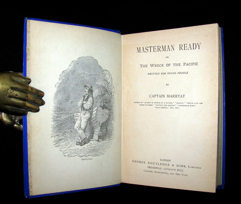 1890's Rare Victorian Book -  MASTERMAN READY by Captain Frederick Marryat.