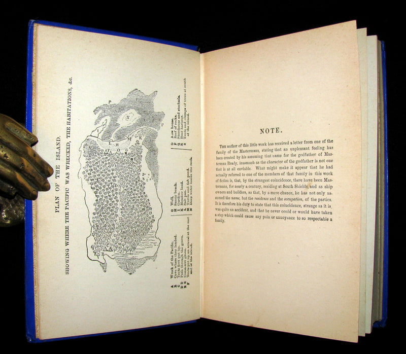 1890's Rare Victorian Book -  MASTERMAN READY by Captain Frederick Marryat.