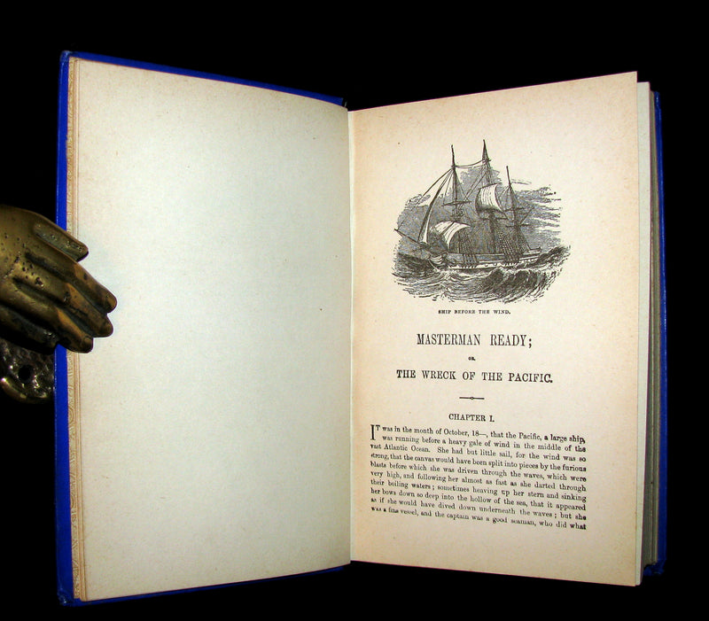 1890's Rare Victorian Book -  MASTERMAN READY by Captain Frederick Marryat.