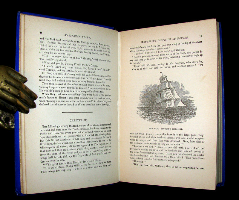 1890's Rare Victorian Book -  MASTERMAN READY by Captain Frederick Marryat.