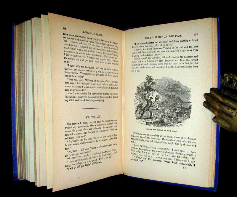 1890's Rare Victorian Book -  MASTERMAN READY by Captain Frederick Marryat.