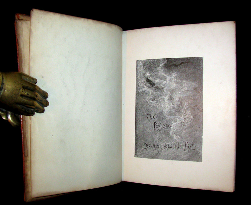 1887 Scarce Victorian Book - The RAVEN by Edgar Allan POE (Illustrated by W. L. Taylor)