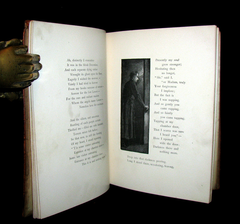 1887 Scarce Victorian Book - The RAVEN by Edgar Allan POE (Illustrated by W. L. Taylor)