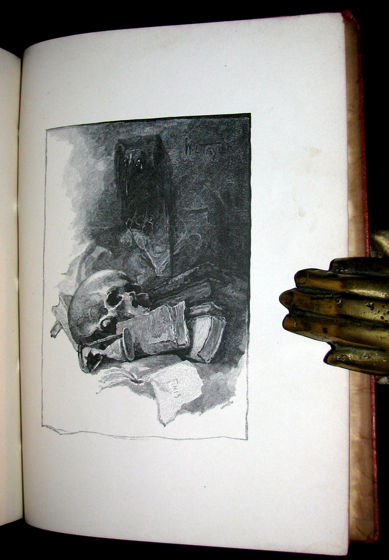 1887 Scarce Victorian Book - The RAVEN by Edgar Allan POE (Illustrated by W. L. Taylor)
