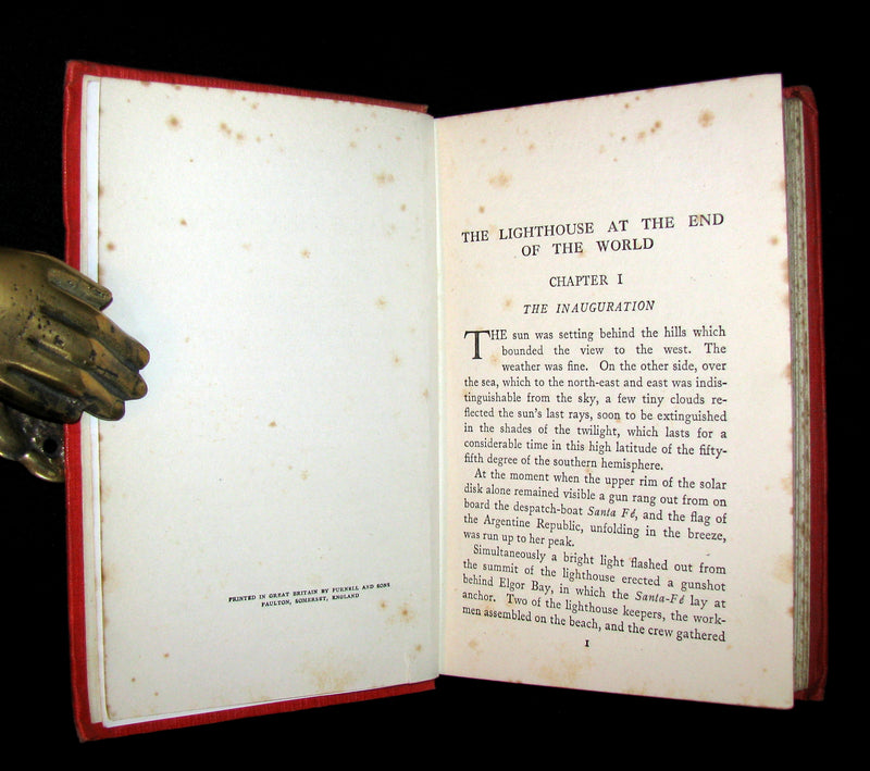 1923 Scarce Early Edition Jules Verne - The Lighthouse at the End of the World