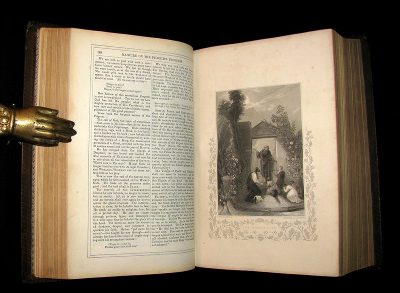 1850 Illustrated Book - The Pilgrim's Progress, The Holy War, & Other Selected Works of John Bunyan.
