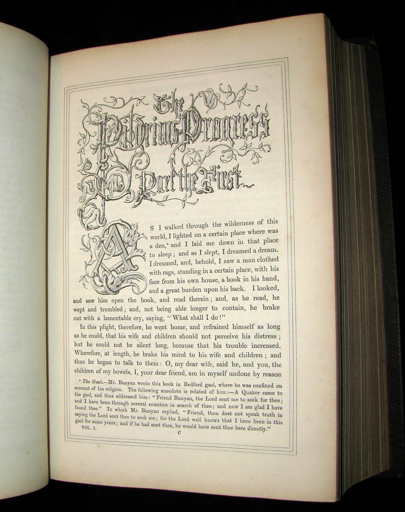 1850 Illustrated Book - The Pilgrim's Progress, The Holy War, & Other Selected Works of John Bunyan.