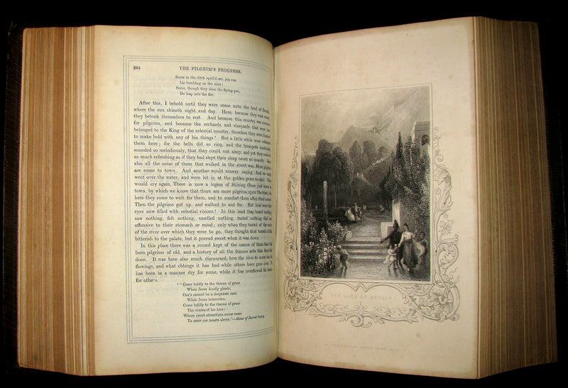 1850 Illustrated Book - The Pilgrim's Progress, The Holy War, & Other Selected Works of John Bunyan.