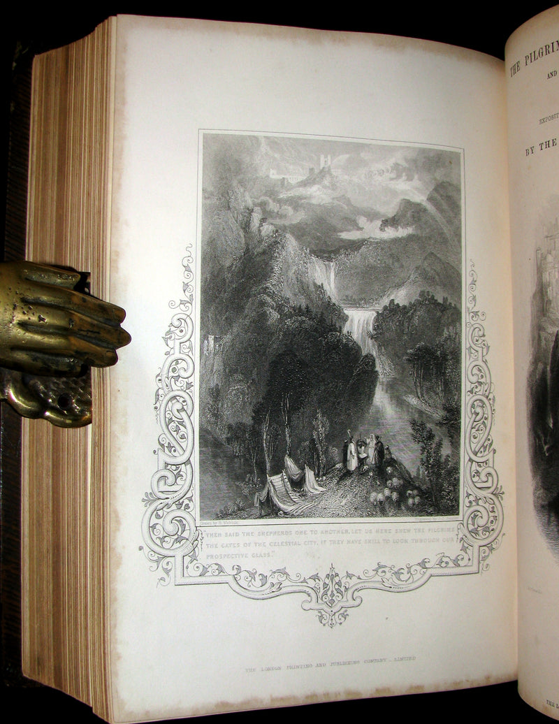 1850 Illustrated Book - The Pilgrim's Progress, The Holy War, & Other Selected Works of John Bunyan.