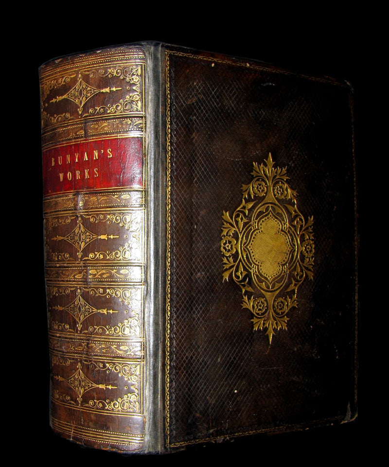 1850 Illustrated Book - The Pilgrim's Progress, The Holy War, & Other Selected Works of John Bunyan.