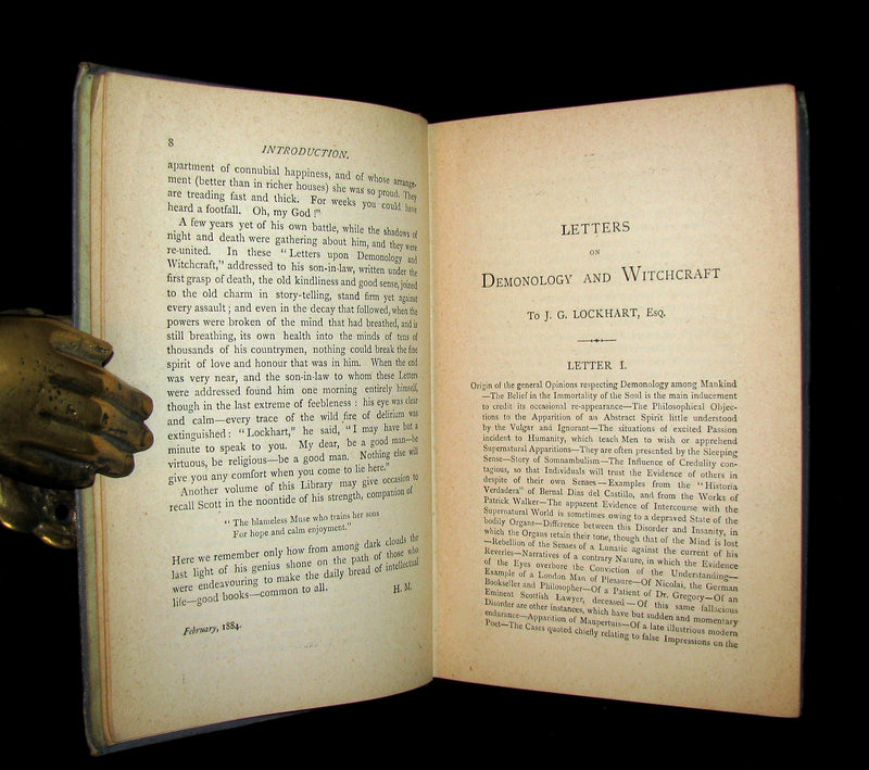 1885 Rare Edition  - Demonology & Witchcraft - WITCHES & FAIRIES by Sir Walter Scott.