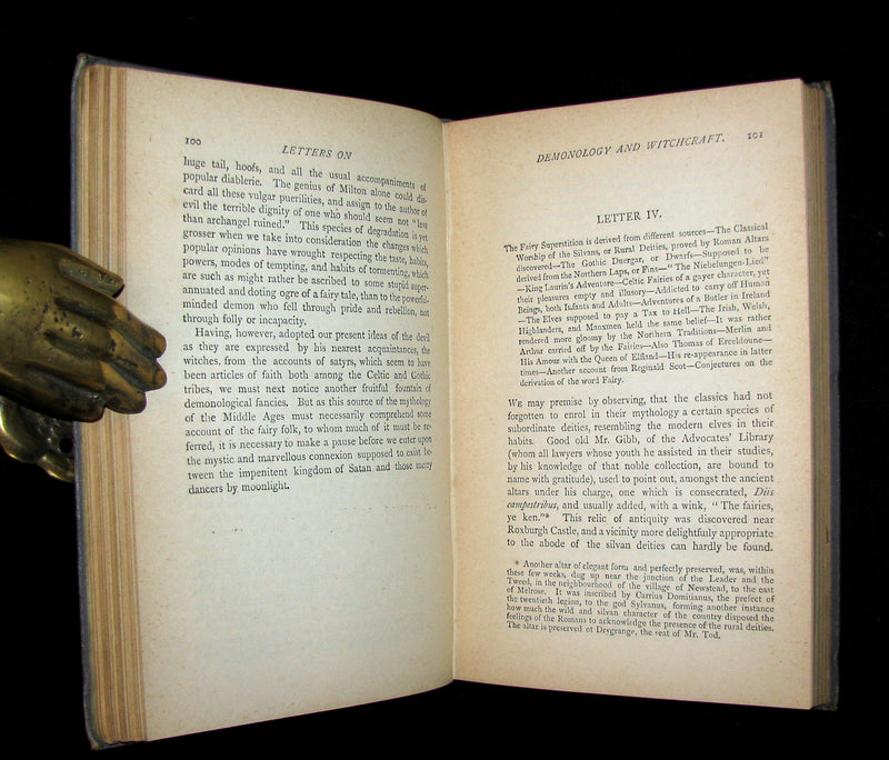 1885 Rare Edition  - Demonology & Witchcraft - WITCHES & FAIRIES by Sir Walter Scott.