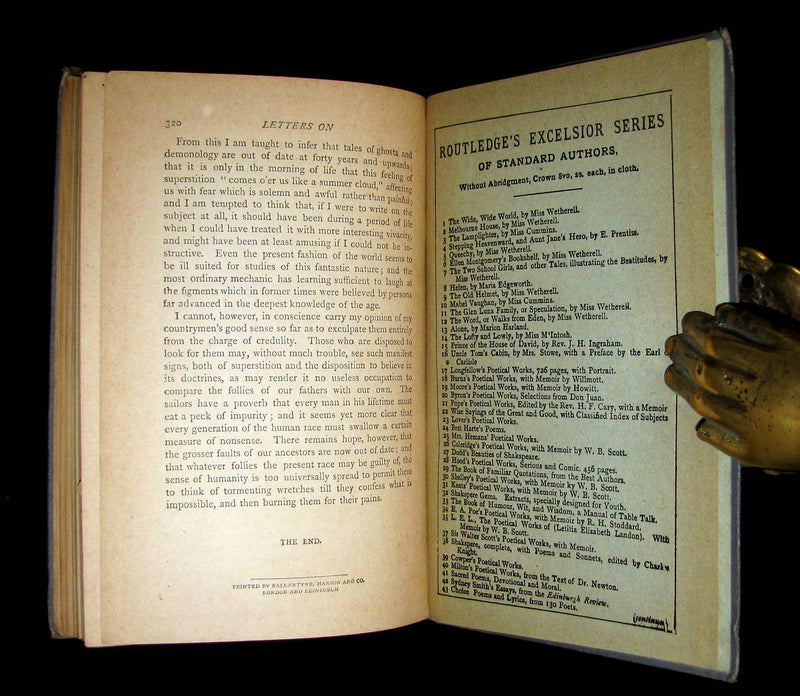 1885 Rare Edition  - Demonology & Witchcraft - WITCHES & FAIRIES by Sir Walter Scott.