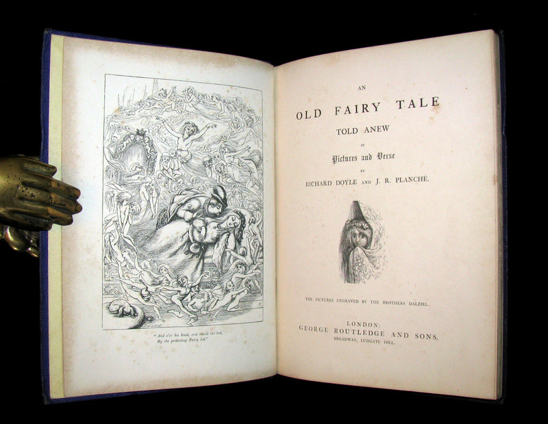 1866 Scarce Book - An Old Fairy Tale Told Anew (The Sleeping Beauty) with illustrations by Doyle.