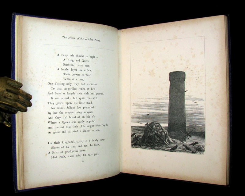 1866 Scarce Book - An Old Fairy Tale Told Anew (The Sleeping Beauty) with illustrations by Doyle.