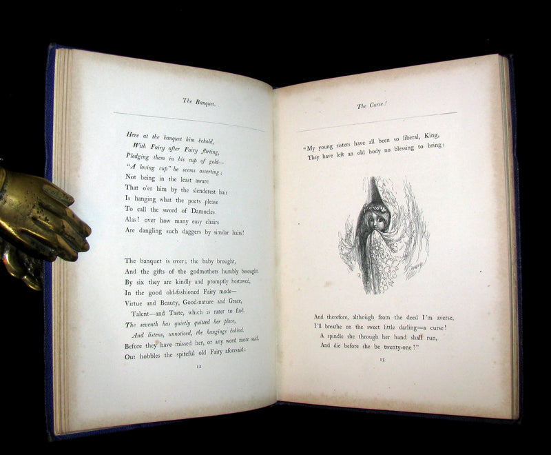 1866 Scarce Book - An Old Fairy Tale Told Anew (The Sleeping Beauty) with illustrations by Doyle.