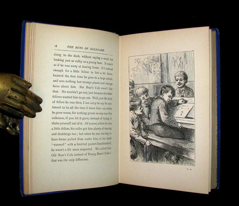 1880 Scarce Victorian Book - The Boys of Axleford by Charles Camden. Illustrated.