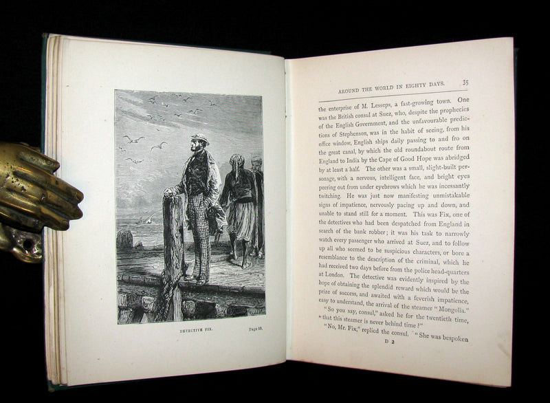 1892 Scarce Edition - Jules Verne - Around the World in Eighty Days.