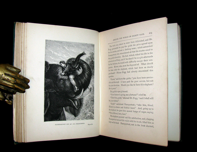 1892 Scarce Edition - Jules Verne - Around the World in Eighty Days.