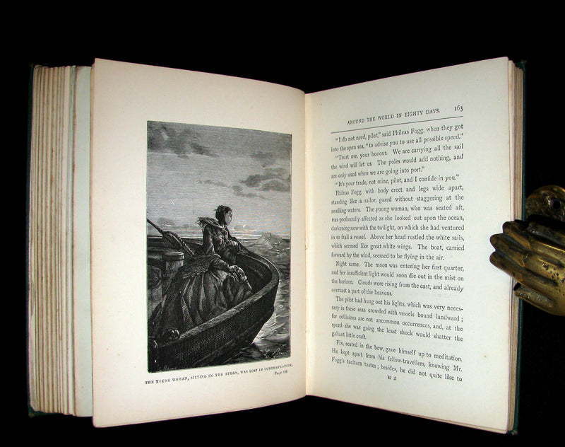 1892 Scarce Edition - Jules Verne - Around the World in Eighty Days.