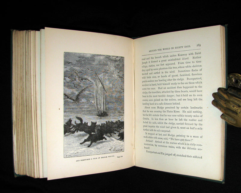 1892 Scarce Edition - Jules Verne - Around the World in Eighty Days.