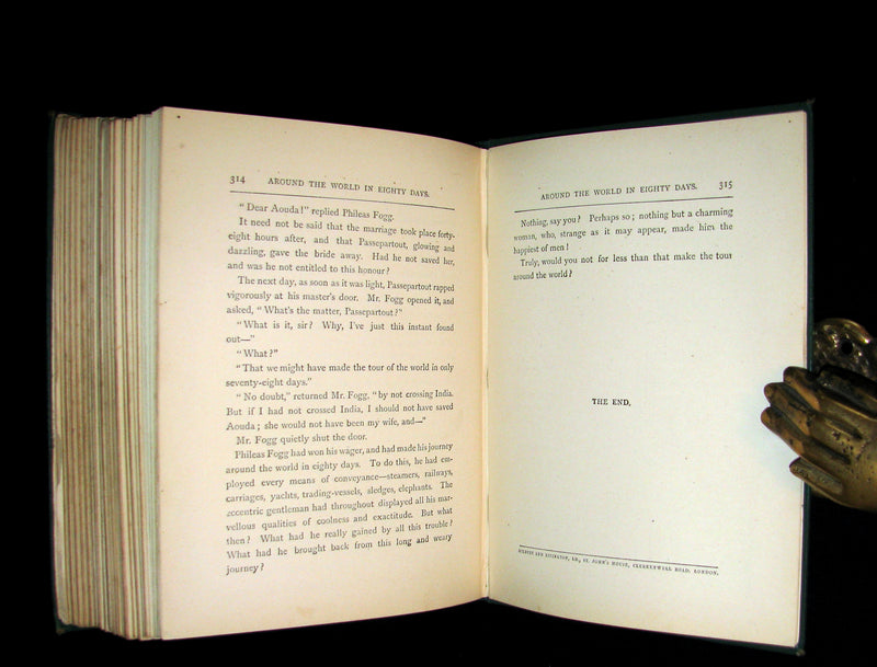 1892 Scarce Edition - Jules Verne - Around the World in Eighty Days.