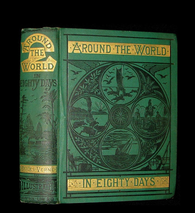 1892 Scarce Edition - Jules Verne - Around the World in Eighty Days.