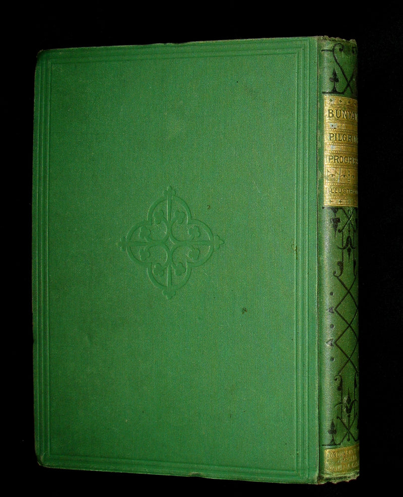 1877 Rare Victorian Book - The Pilgrim's Progress illustrated by Henry Courtney Selous & M. Paolo Priolo.